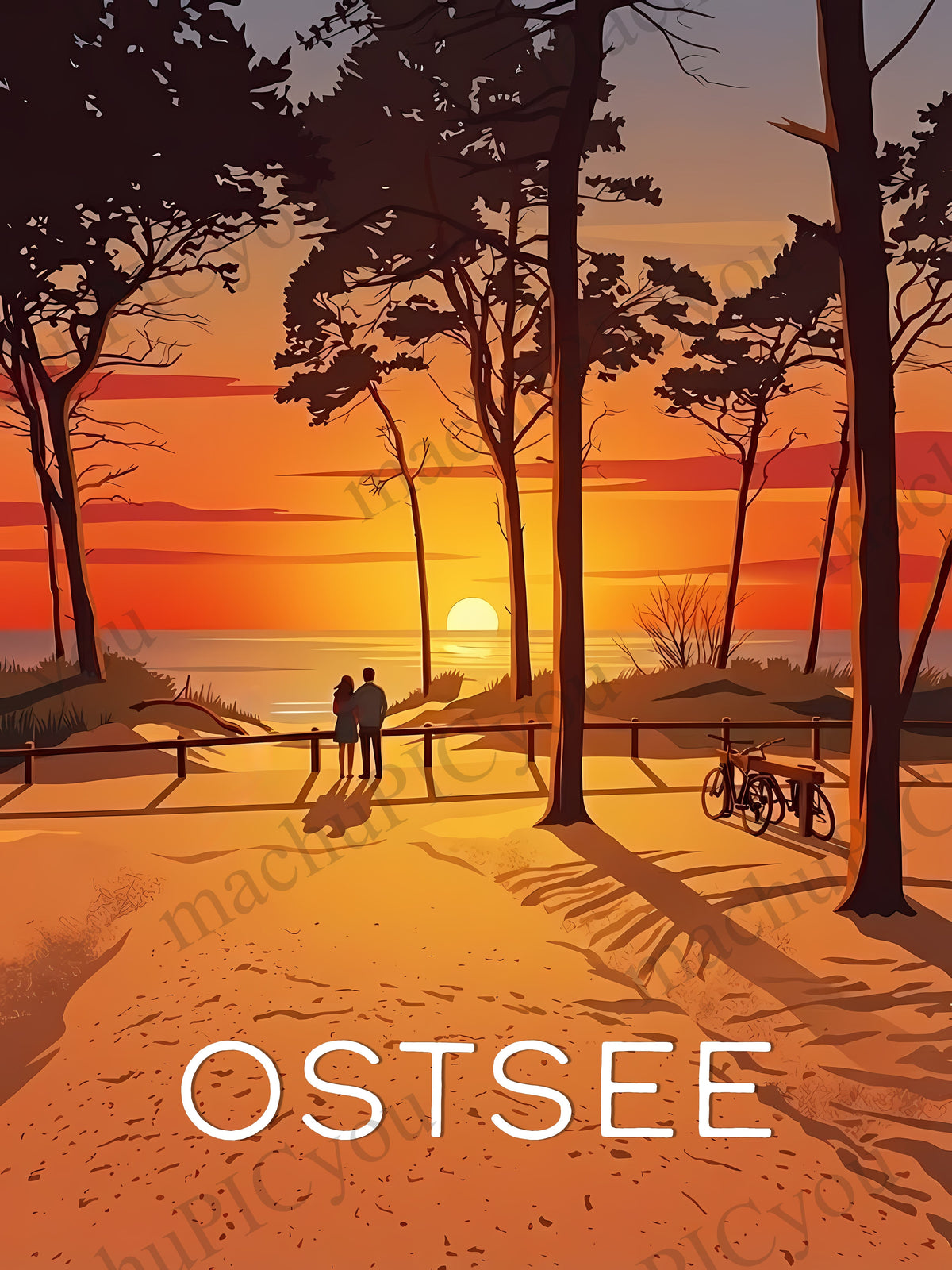 Ostsee — Abendgold der Küste