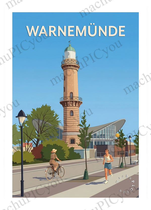 Warnemünde — Küstenmorgen (Karte)