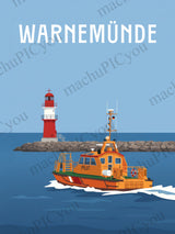 Warnemünde — Küstenwache auf Kurs