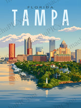 Goldene Küstenlinie Florida Tampa
